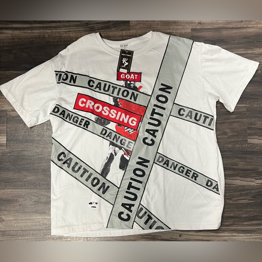Men’s Retro Label MJ GOAT 🐐 White Graphic Men's Shirt